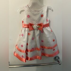 Youngland White and Pink Polka Dot Bag